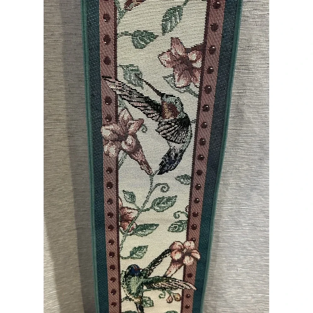 Tomasa Cornejo Vintage Hummingbird Bell Pull Wall Tapestry 41in Made in USA